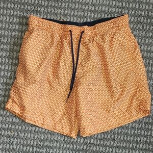 H&M‎ Orange Patterned Swim Shorts Size M